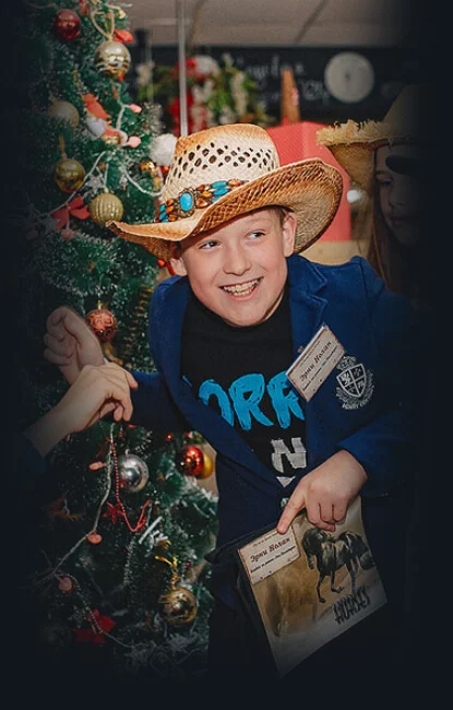 Новый год в школе в Северодвинске.