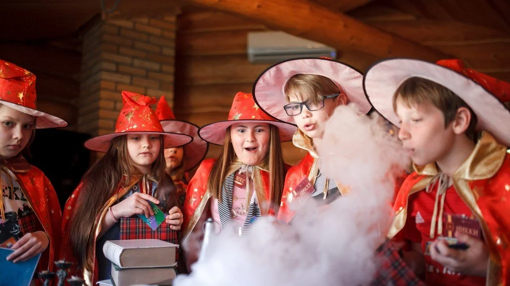 Выездной квест для детей «Школа магии»<span class='mob'>: Лакарнум Инфламаре — оно работает!</span>